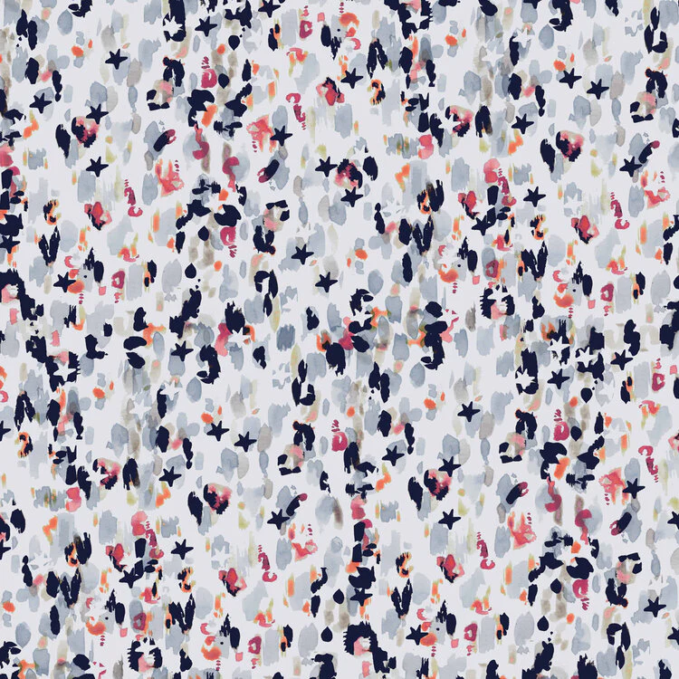 Cotton lawn oeko-tex "Ciel étoilé sur fond blanc" de la collection Flourish de Dashwood Studio par Helen Powlman (prix pour 10cm) - Image 6
