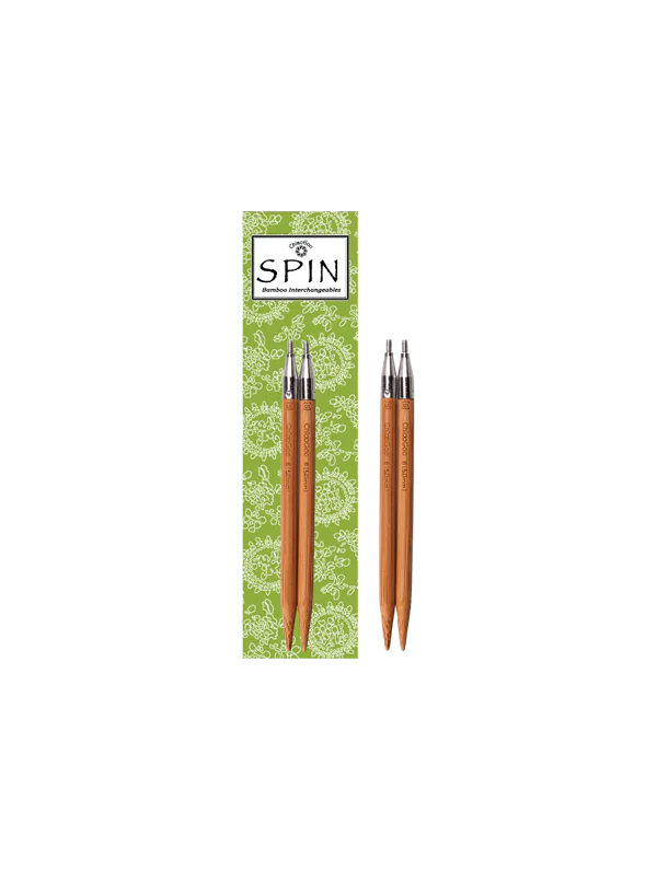 Pointes d'aiguilles circulaires interchangeables Spin bamboo de marque Chiaogoo (prix pour la paire) - Image 4